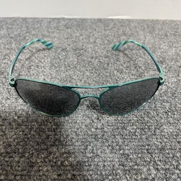 Oakley Gwen Sunglasses Womens 59mm Teal Aviator Metal Gray Lenses OO4068-08 main image 9